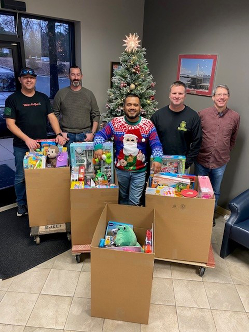 Wayne J. Griffin Electric, Inc. donates hundreds of toys and gifts for families in need